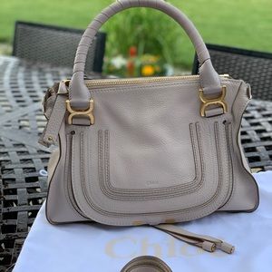 Chloe Marcie Medium Calfskin Leather Satchel